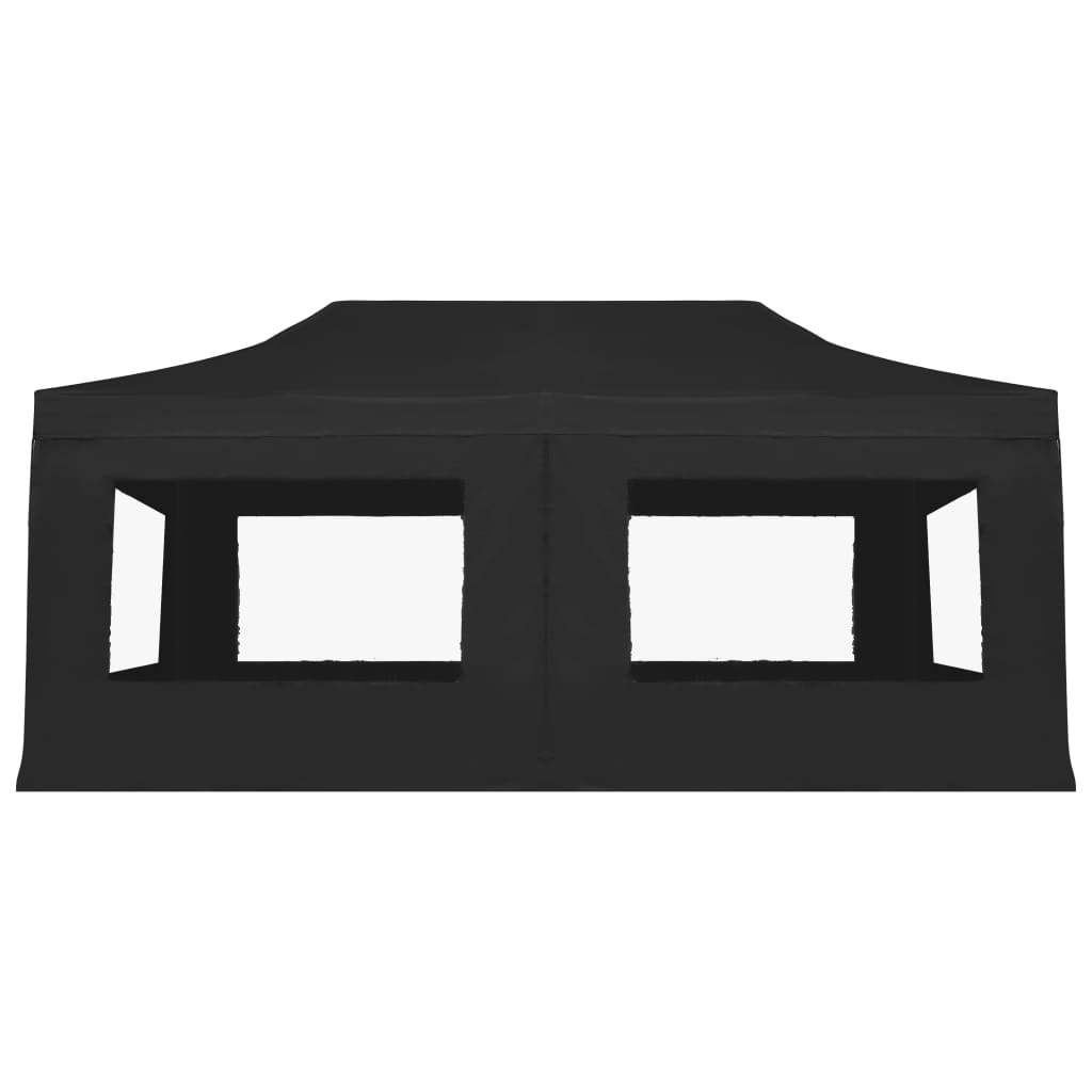 Gazebo Pieghevole con Pareti in Alluminio 6x3m Antracite