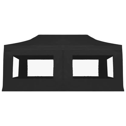 Gazebo Pieghevole con Pareti in Alluminio 6x3m Antracite