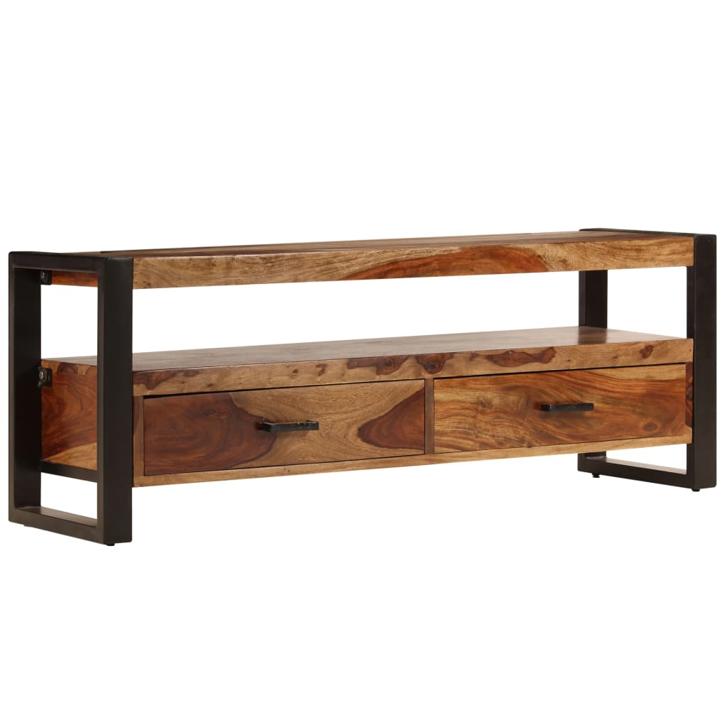 Mobile Porta TV 120x35x45 cm Legno Massello di Sheesham