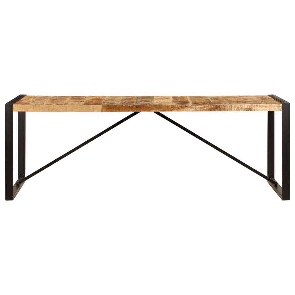 Tavolo da Pranzo 220x100x75 cm in Legno Massello di Mango
