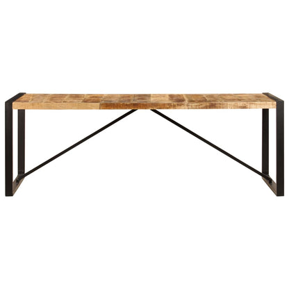 Tavolo da Pranzo 220x100x75 cm in Legno Massello di Mango