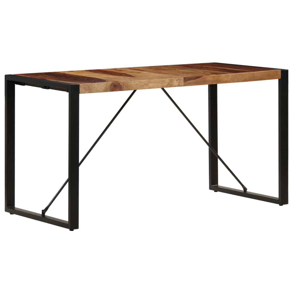 Tavolo da Pranzo 140x70x75 cm in Legno Massello di Acacia