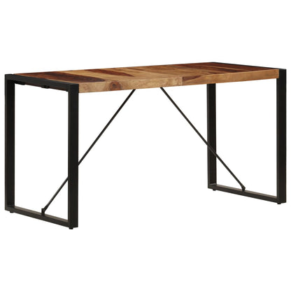 Tavolo da Pranzo 140x70x75 cm in Legno Massello di Acacia