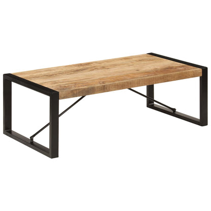 Tavolino da Salotto in Legno Massello di Mango 120x60x40 cm