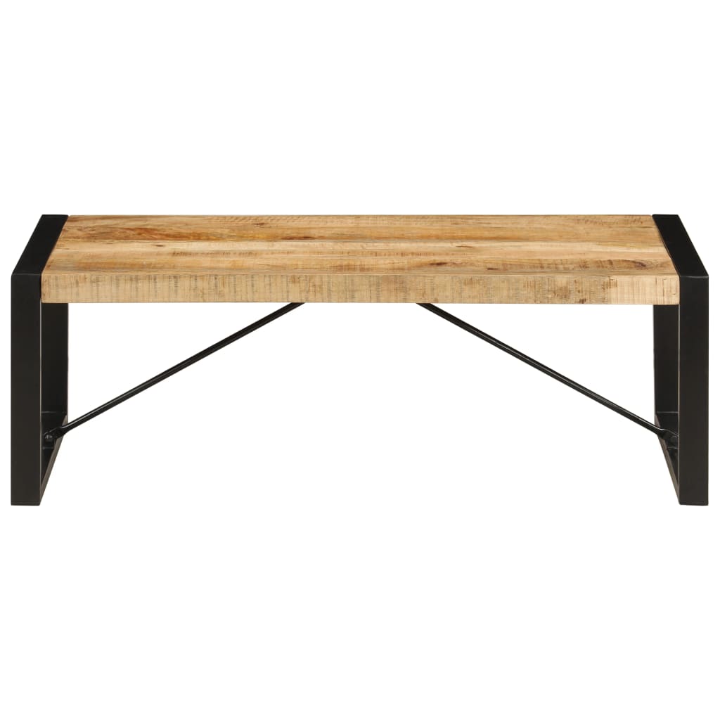 Tavolino da Salotto in Legno Massello di Mango 120x60x40 cm