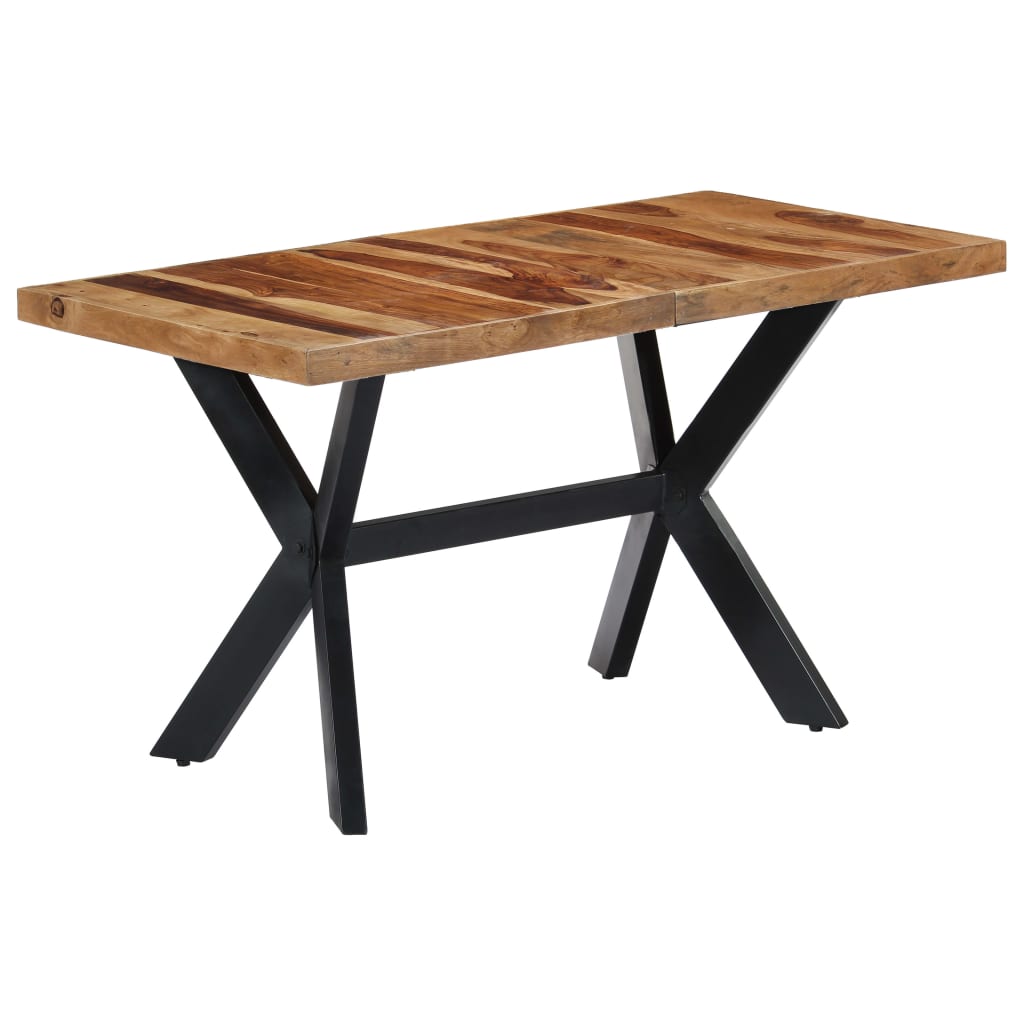 Tavolo da Pranzo 140x70x75 cm in Legno Massello di Sheesham