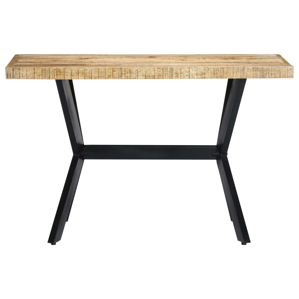Tavolo da Pranzo 120x60x75 cm in Legno Massello di Mango Grezzo