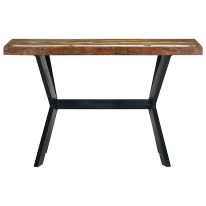 Tavolo da Pranzo 120x60x75 cm in Legno Massello di Recupero
