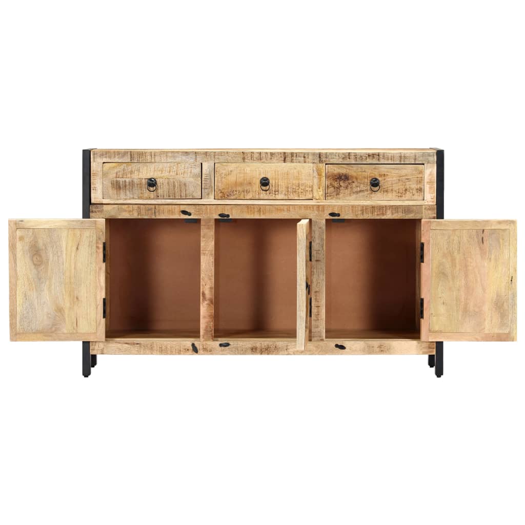 Credenza 120x35x76 cm in Legno Massello di Mango