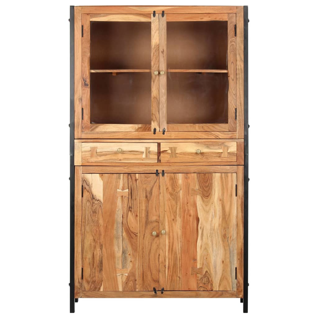 Credenza 100x40x175 cm in Legno Massello d'Acacia