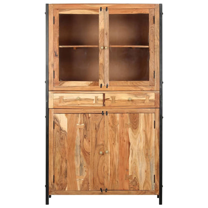 Credenza 100x40x175 cm in Legno Massello d'Acacia