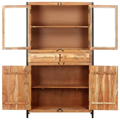 Credenza 100x40x175 cm in Legno Massello d'Acacia