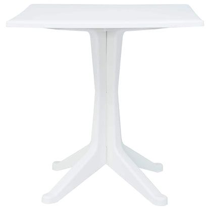 Tavolo da Giardino Bianco 70 x 70 x 71.7 cm Plastica