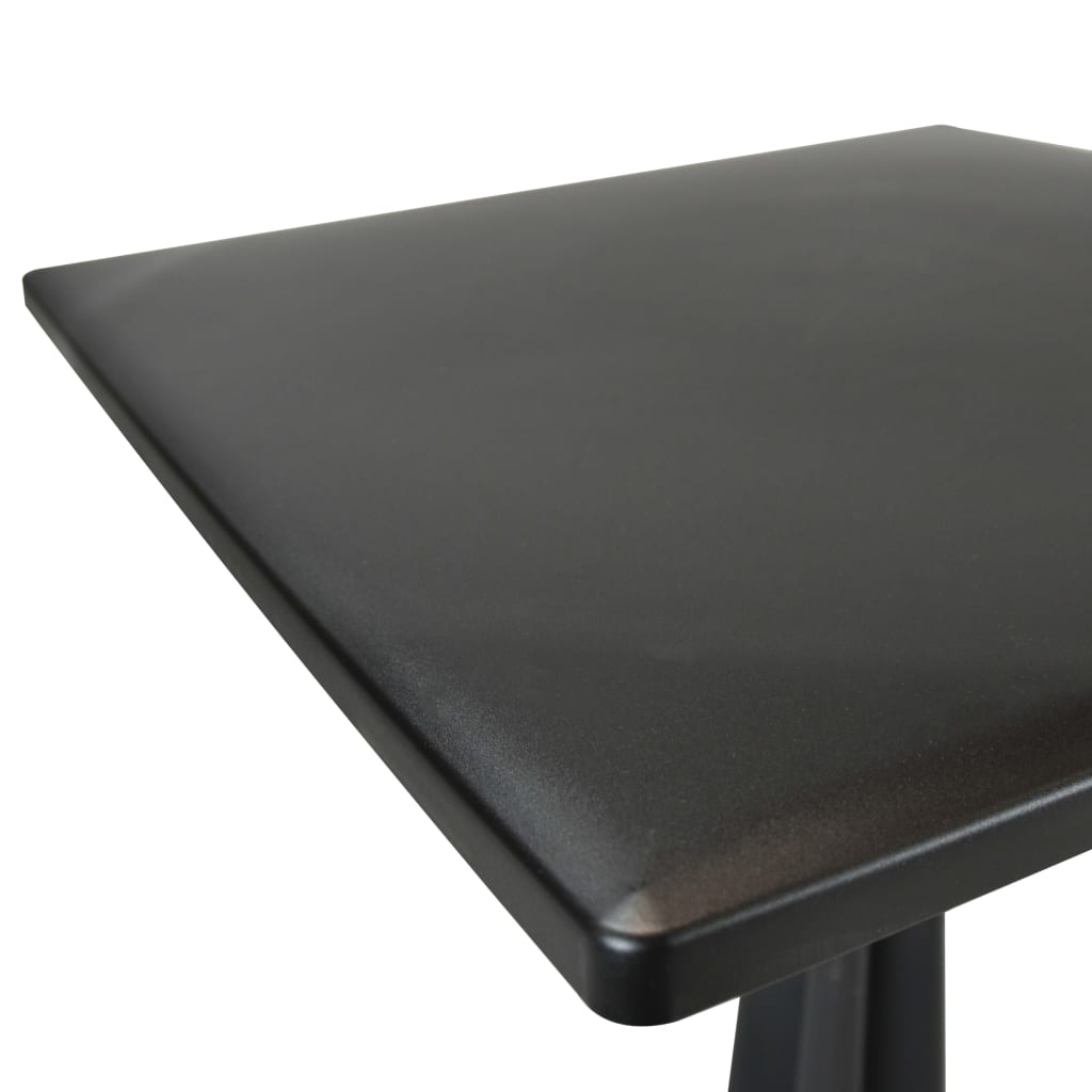 Tavolo da Giardino Antracite 70x70x71,7 cm Plastica
