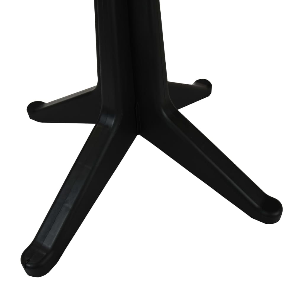 Tavolo da Giardino Antracite 70x70x71,7 cm Plastica