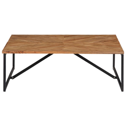 Tavolino da Salotto 110x110x36 cm Legno Massello di Acacia