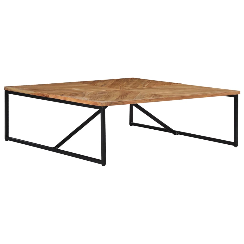 Tavolino da Salotto 110x110x36 cm Legno Massello di Acacia