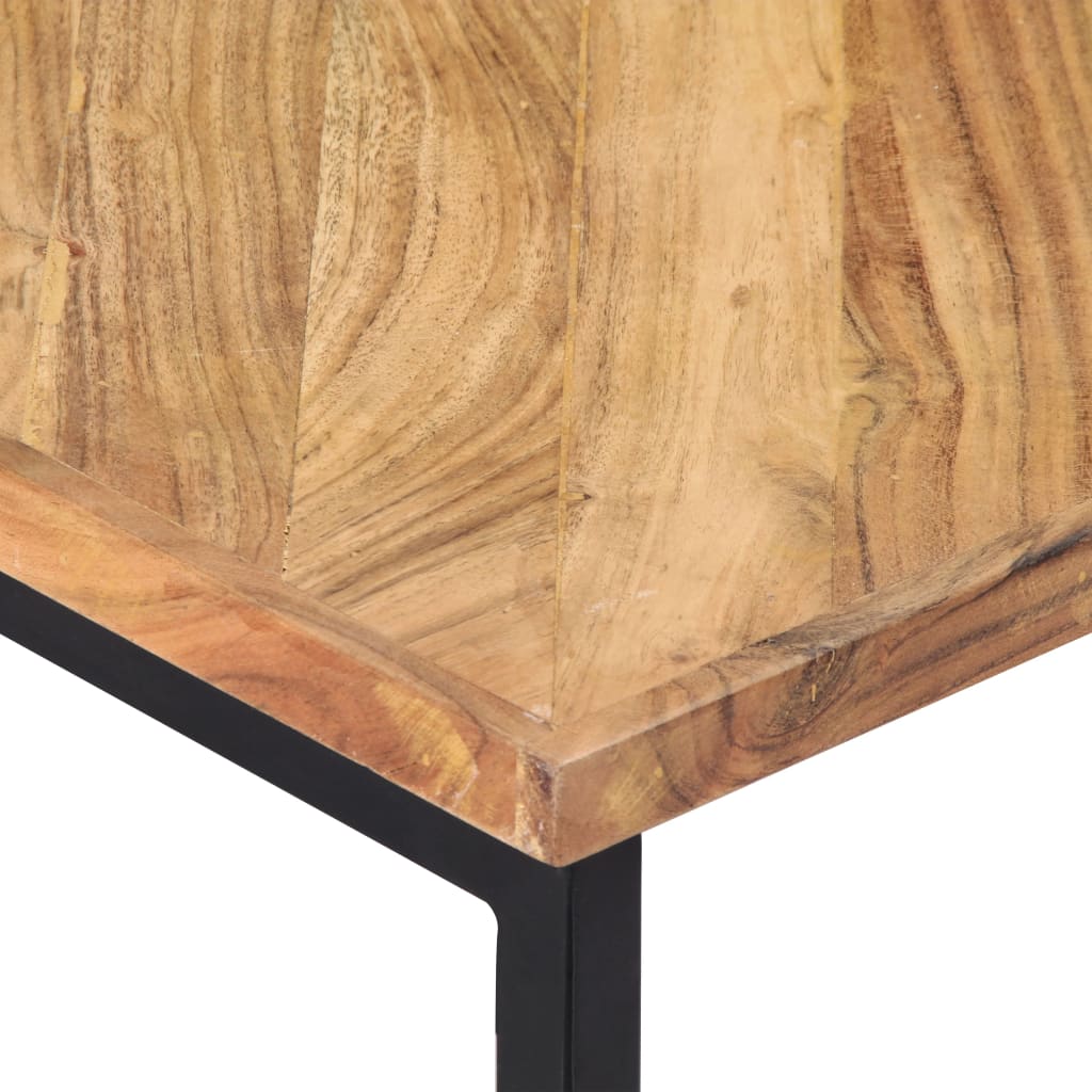 Tavolino da Salotto 110x110x36 cm Legno Massello di Acacia