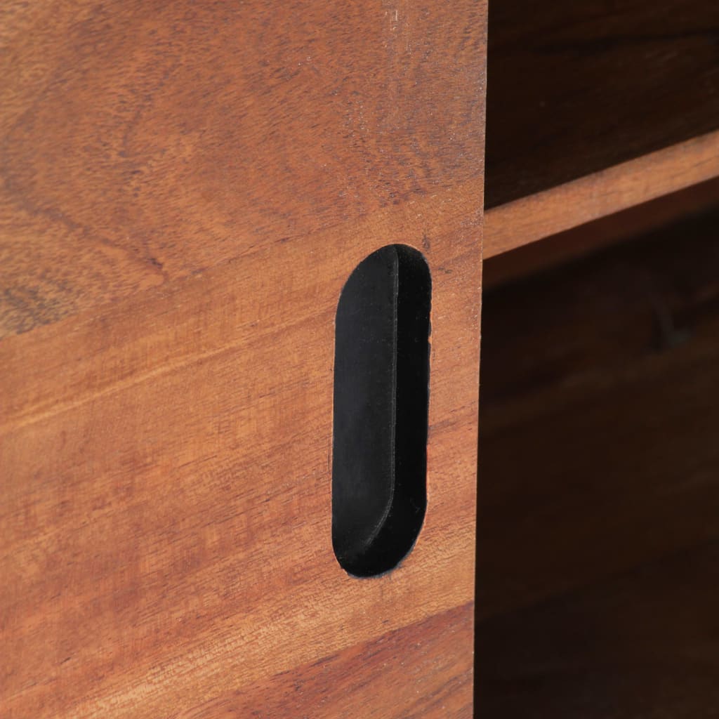 Mobile Porta TV 120x30x49 cm in Legno Massello di Acacia