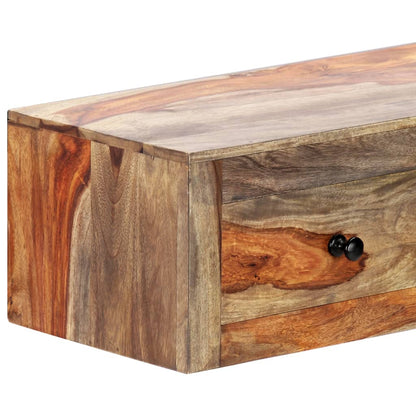 Tavolo Consolle da Parete 100x25x20 cm in Massello di Sheesham