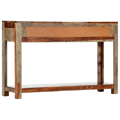 Tavolo Consolle con 3 Cassetti 120x30x75 cm Legno di Sheesham