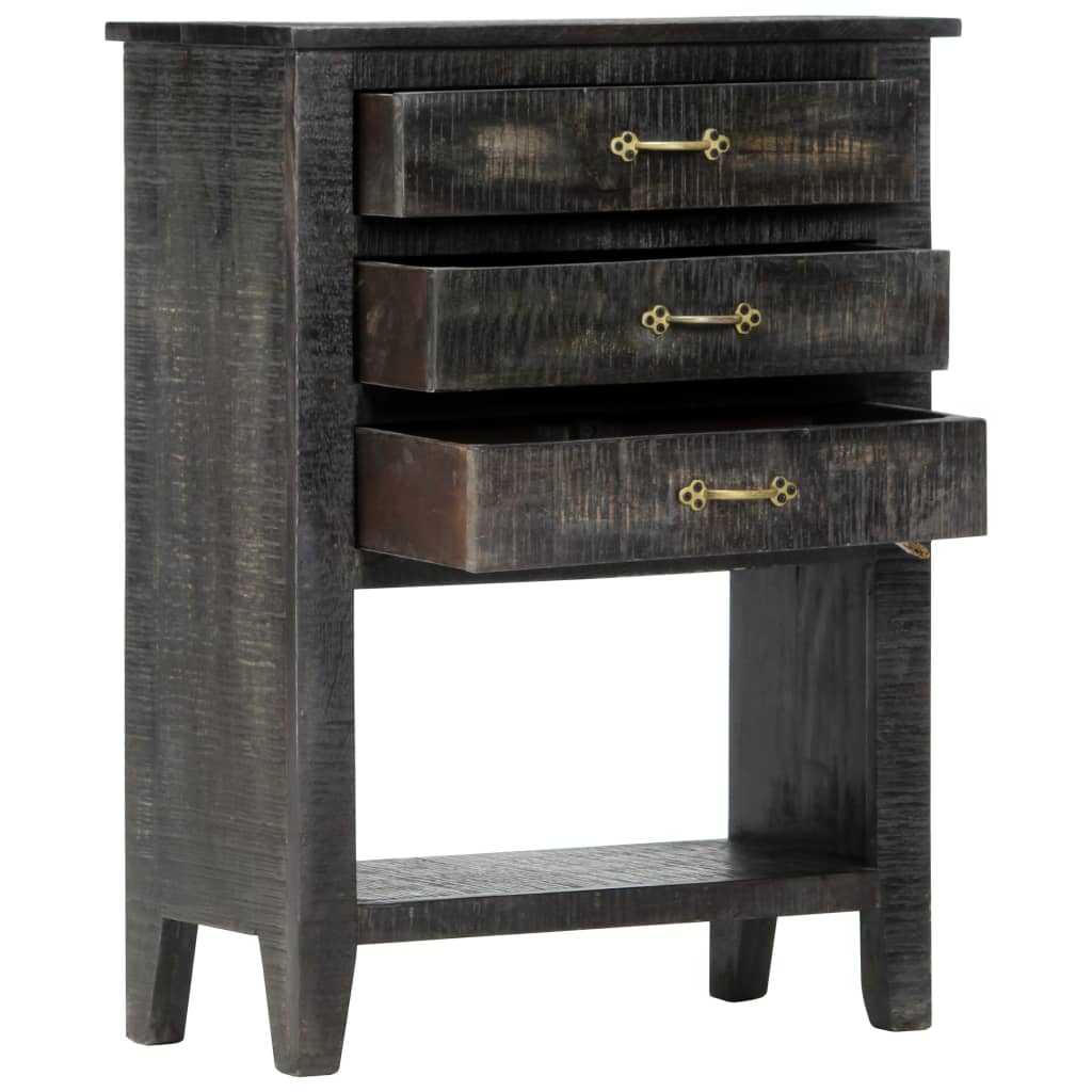 Credenza 60x30x80 cm in Legno Massello di Mango