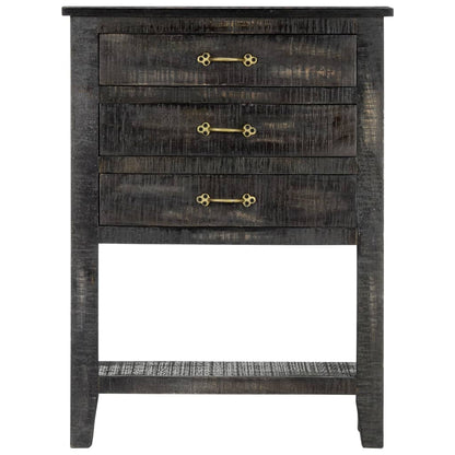 Credenza 60x30x80 cm in Legno Massello di Mango