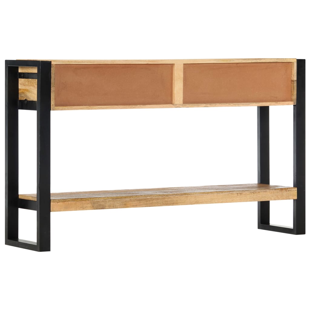 Tavolo Consolle 130x30x76 cm in Legno Massello di Mango