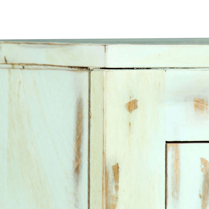 Credenza Azzurra 110x35x70 cm in Legno Massello di Mango