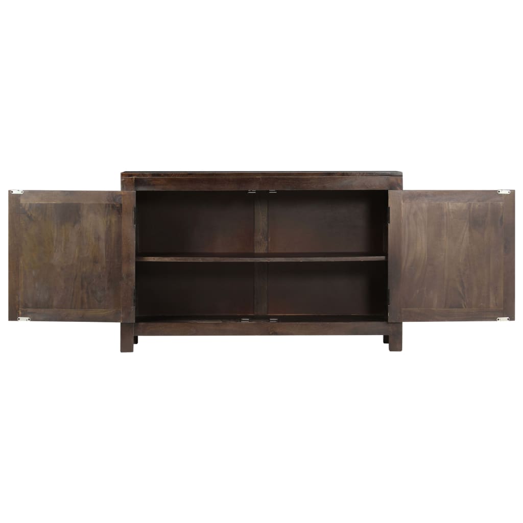 Credenza con Design Intagliato 110x35x70 cm in Legno di Mango