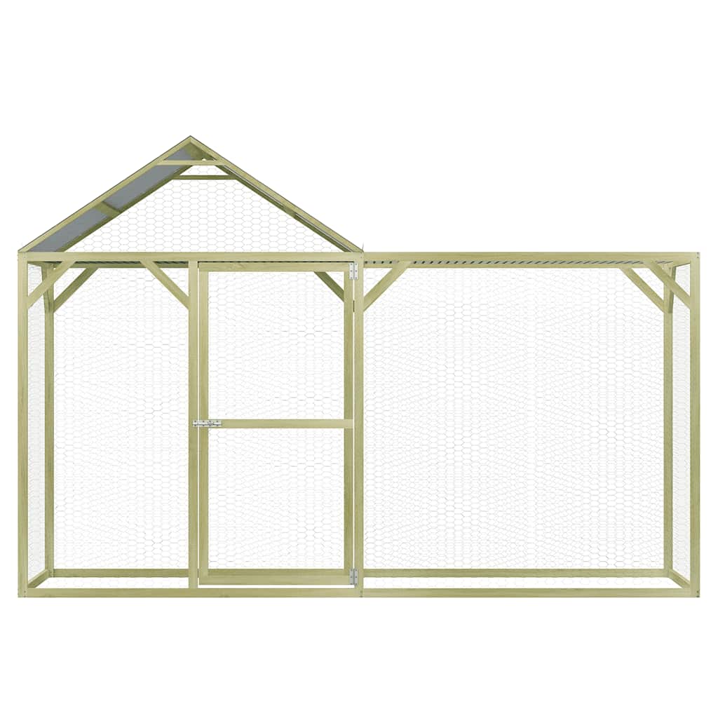 Pollaio 3x1,5x2 m in Acciaio