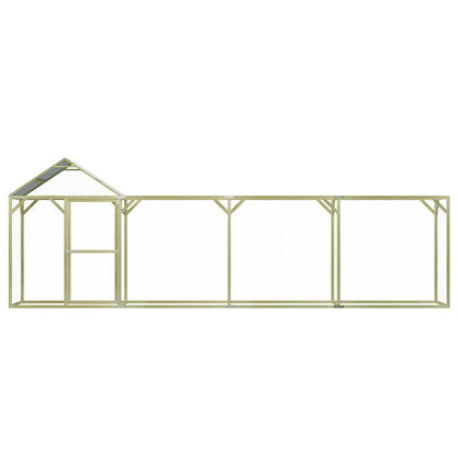 Pollaio 6x1,5x2 m in Acciaio