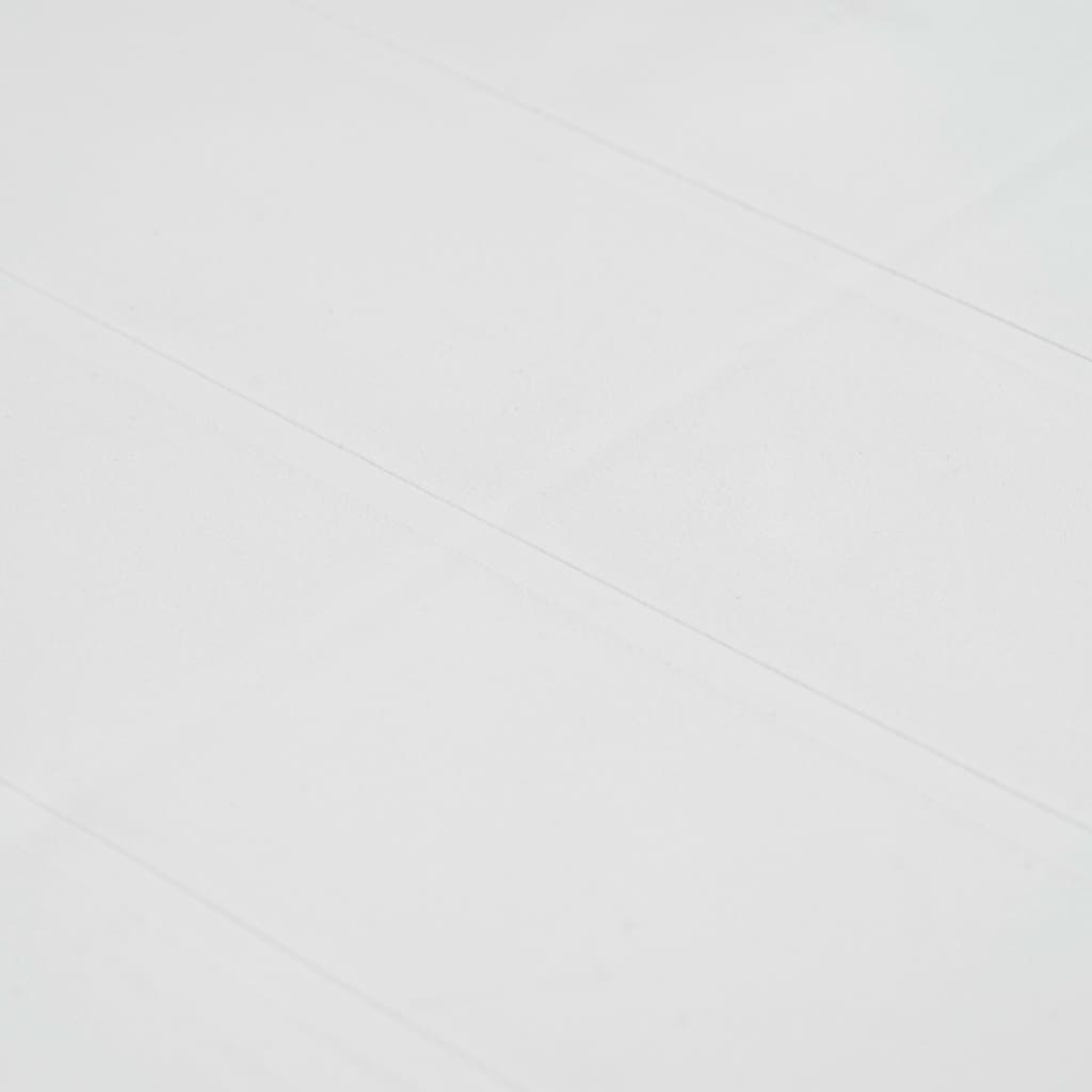 Tavolo da Giardino Bianco 79x79x72 cm in Plastica Stile Rattan