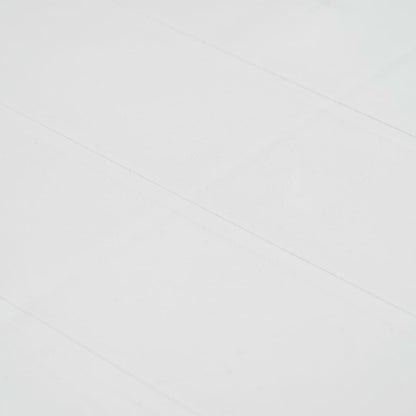 Tavolo da Giardino Bianco 79x79x72 cm in Plastica Stile Rattan