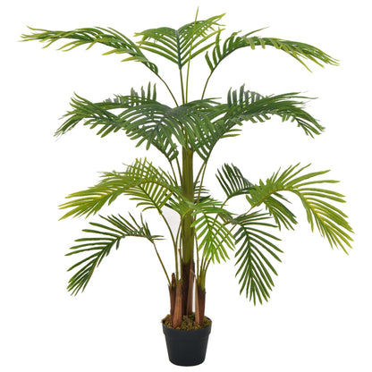 Palma Artificiale con Vaso Verde 120 cm