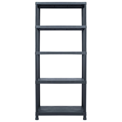 Scaffale Nero 500 kg 90x60x180 cm in Plastica