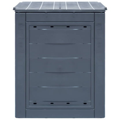 Compostiera da Giardino 60x60x73 cm 260 L Grigia
