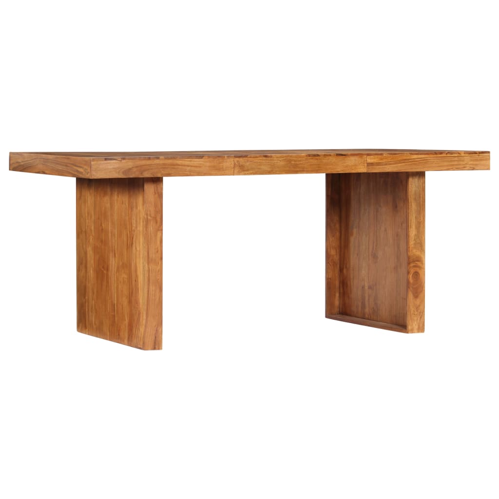Tavolo da Pranzo 180x90x75 cm in Legno Massello di Acacia
