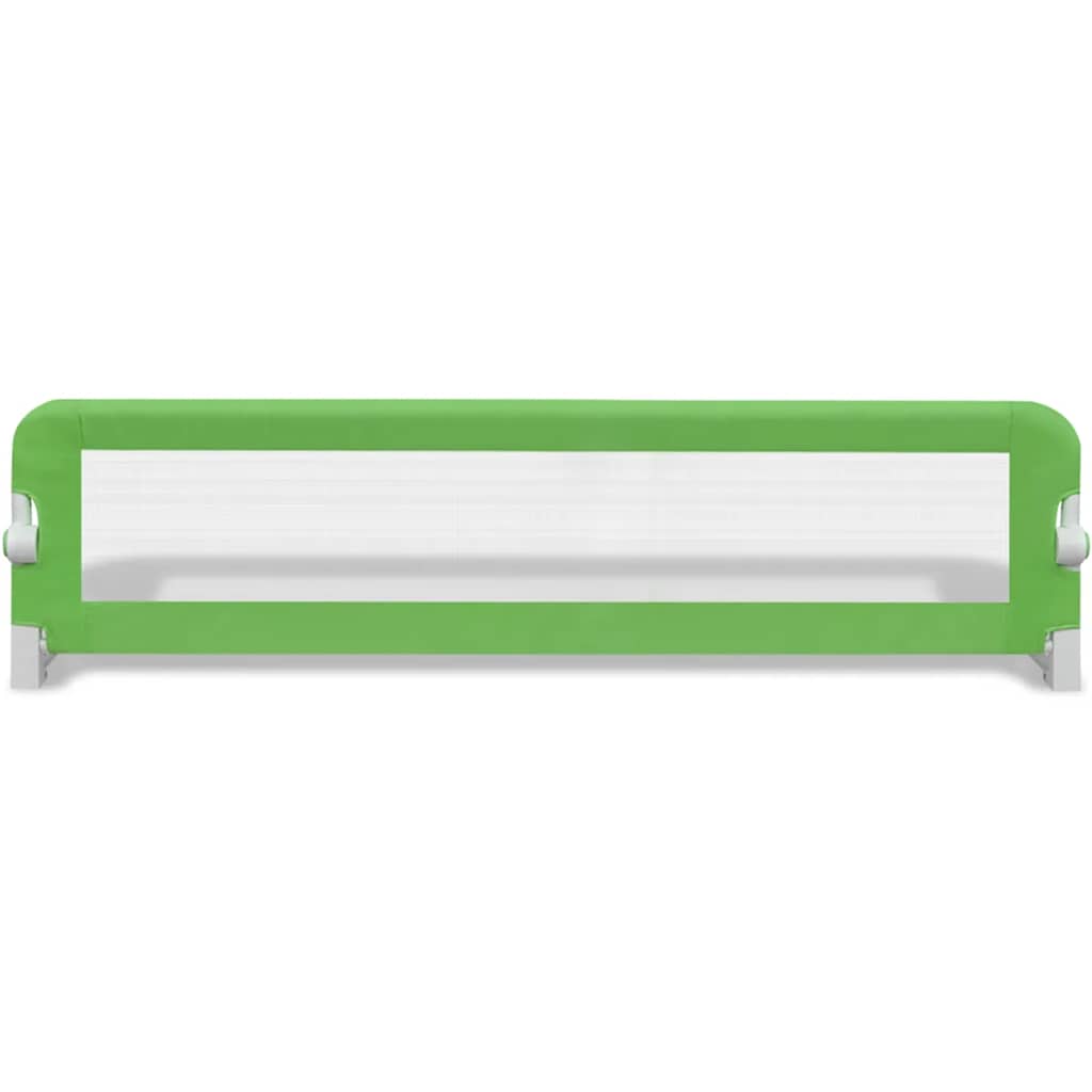 Sponde Letto per la Sicurezza dei Bambini 2 pz Verde 150x42 cm