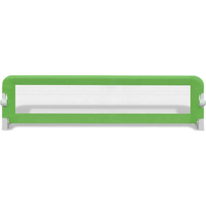 Sponde Letto per la Sicurezza dei Bambini 2 pz Verde 150x42 cm