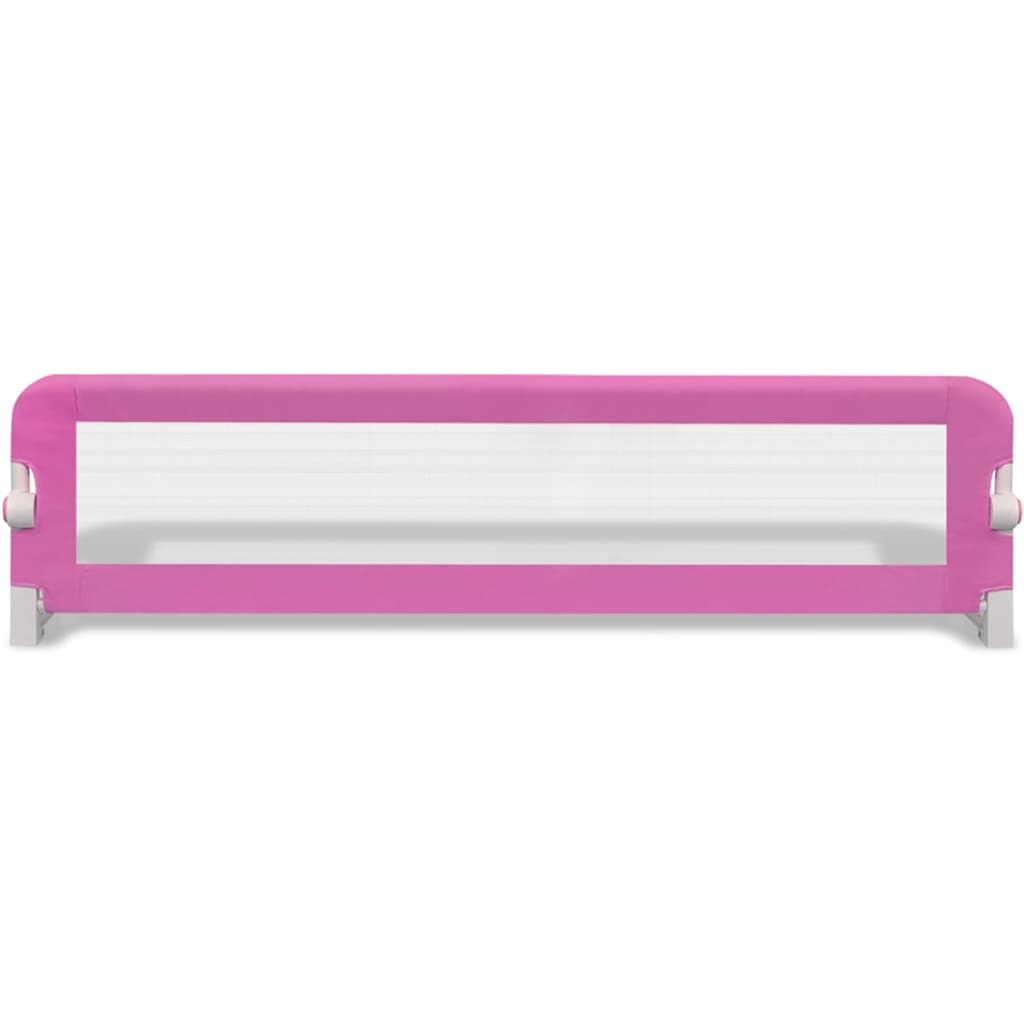 Sponde Letto per la Sicurezza dei Bambini 2 pz Rosa 150x42 cm