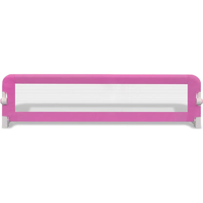 Sponde Letto per la Sicurezza dei Bambini 2 pz Rosa 150x42 cm