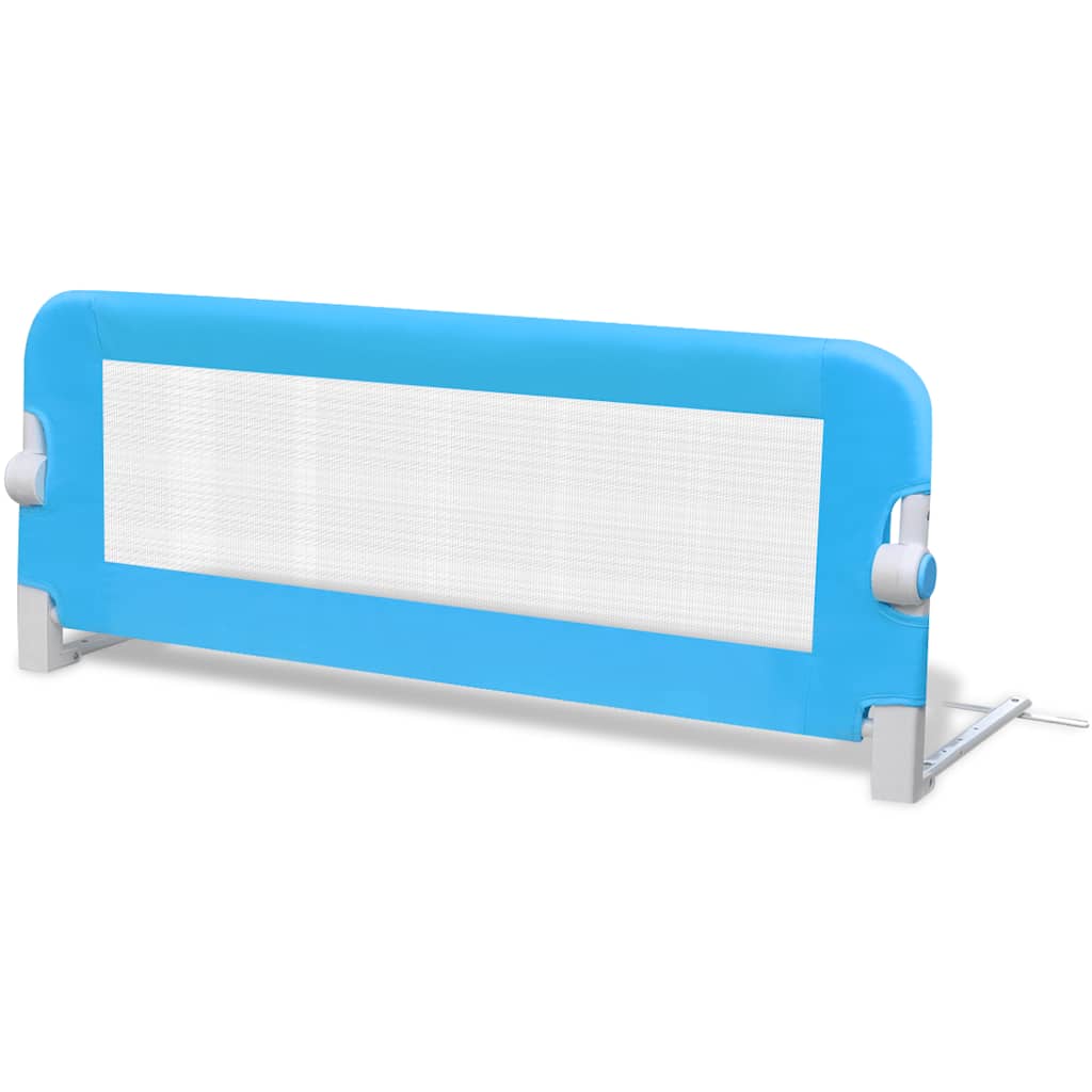 Sponde Letto per la Sicurezza dei Bambini 2 pz Blu 102x42 cm