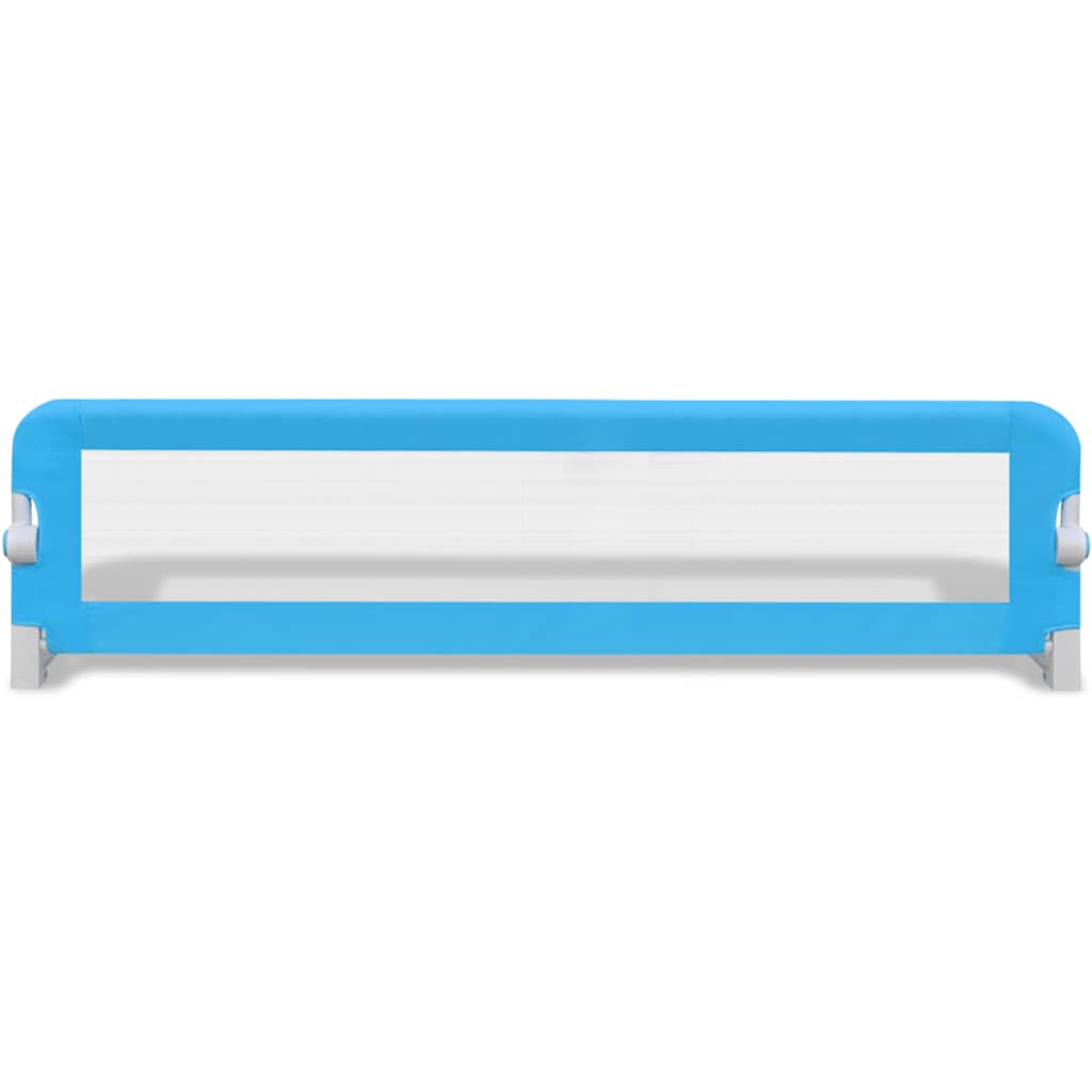Sponde Letto per la Sicurezza dei Bambini 2 pz Blu 150x42 cm