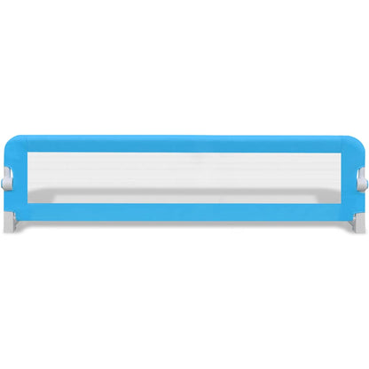 Sponde Letto per la Sicurezza dei Bambini 2 pz Blu 150x42 cm