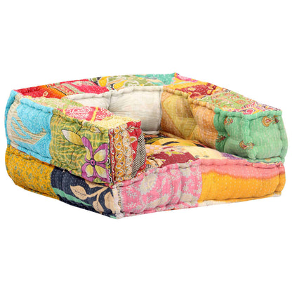 Pouf Modulare in Tessuto Patchwork