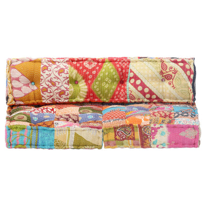 Pouf in Tessuto Patchwork