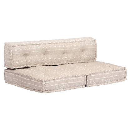 Pouf Beige in Tessuto