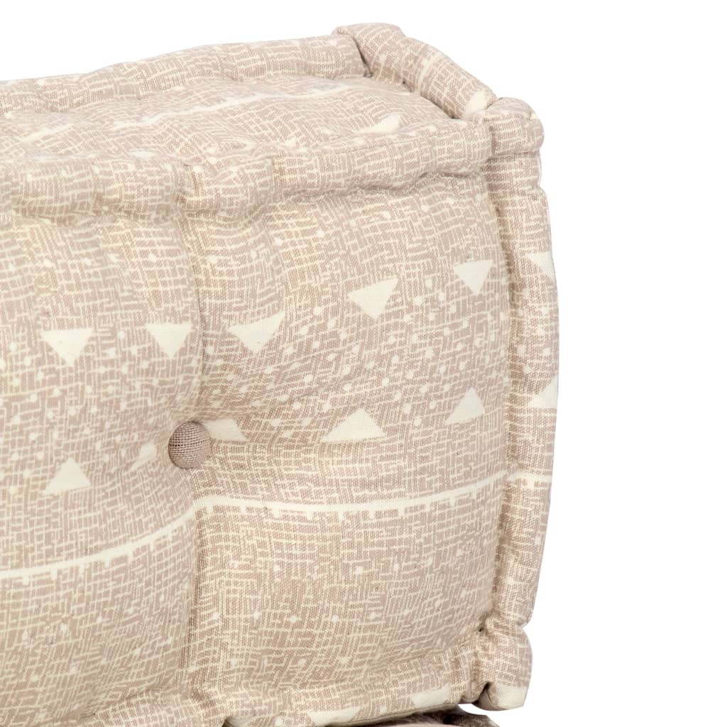 Pouf Beige in Tessuto