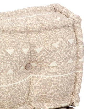 Pouf Beige in Tessuto